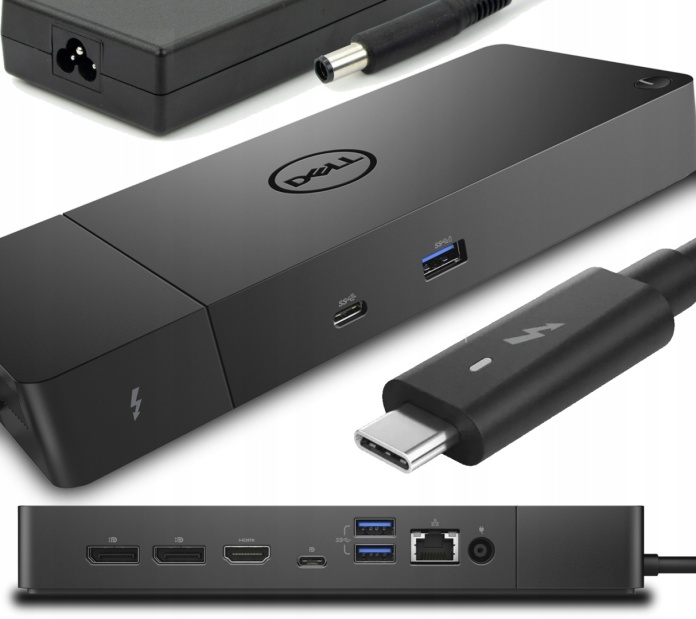 【純正】DELL Thunderbolt ドック WD19TBS Stacja dokująca Dell Thunderbolt Dock WD19TBS + zasilacz